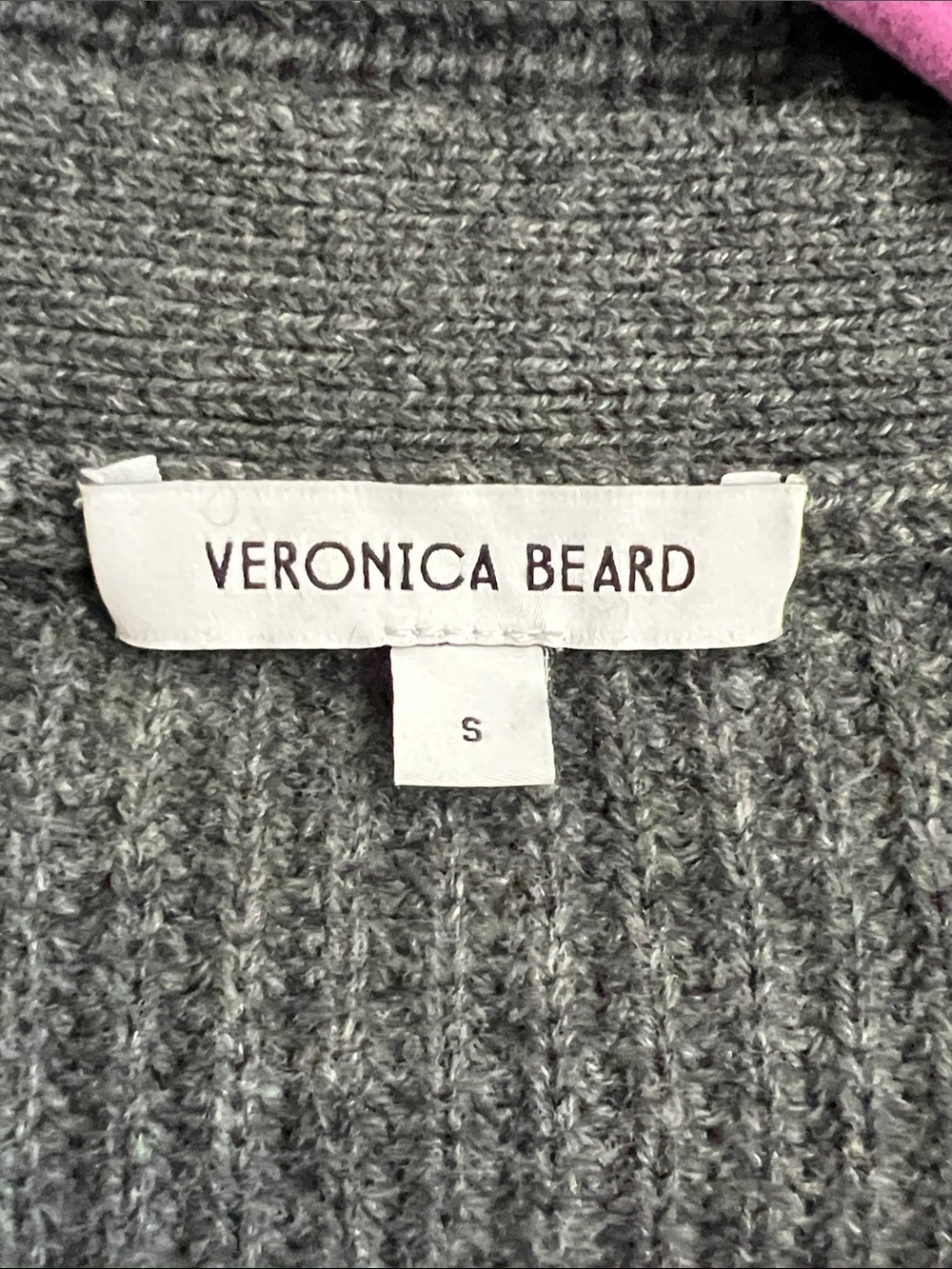 Veronica Beard Scarf Cashmere Wool Cardigan Sweater Womens Small Oversized - Picture 7 of 12